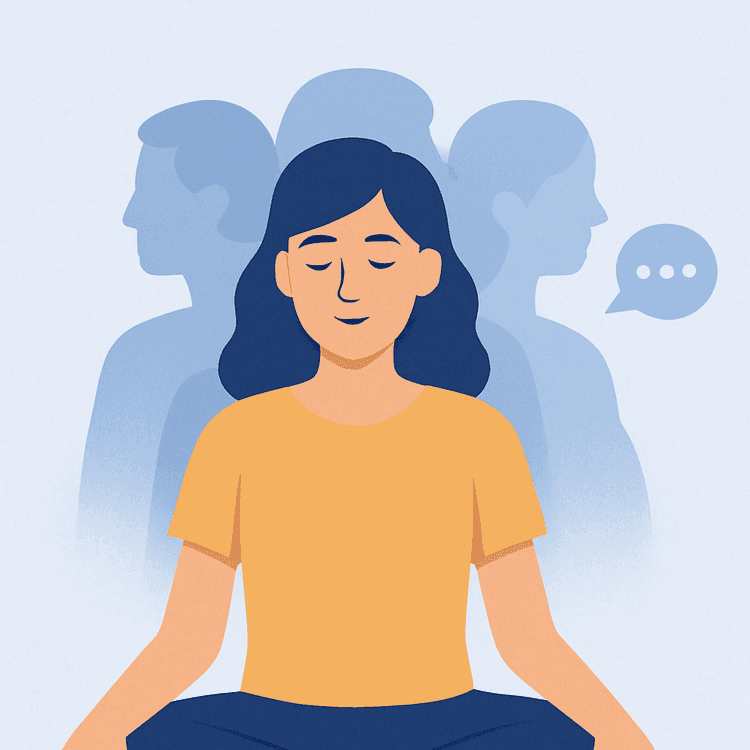 Illustration of growth through AI therapy
